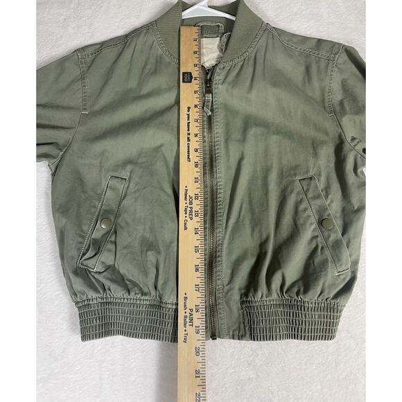 Anthropologie Pilcro Canvas Cropped Bomber Jacket Women's SZ XS Street - Picture 8 of 9